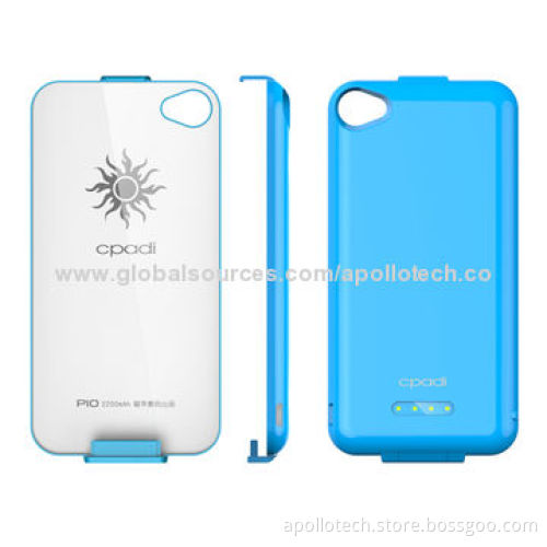 Mobile Phone Charger Cases, Specialized for iPhone 4/4S, with 3-hour Charging Time, 127.5*58.5*7.5mm